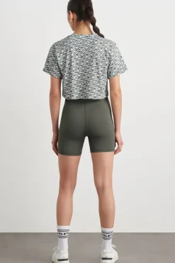 Geo Print Crop T-Shirt 105