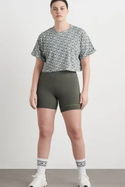 Geo Print Crop T-Shirt 105