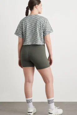 Geo Print Crop T-Shirt 105