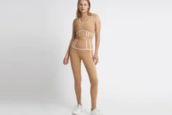 High Rise Full Length Bonded Seam Legging 209