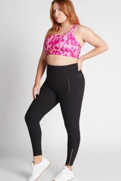 High Rise Full Length Zip Rib Legging 216