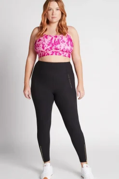 High Rise Full Length Zip Rib Legging 216