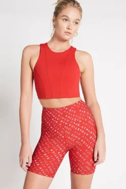 High Rise Logo Shorts 607