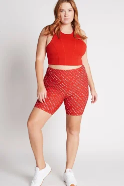 High Rise Logo Shorts 607