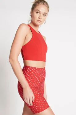 High Rise Logo Shorts 607