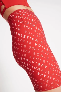 High Rise Logo Shorts 607