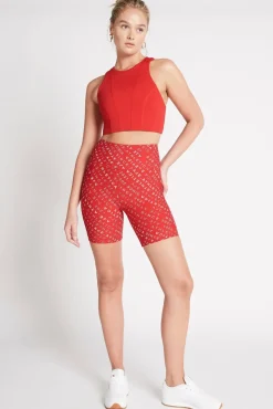 High Rise Logo Shorts 607