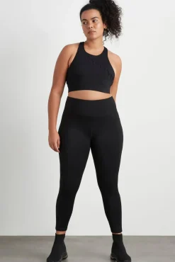 High Rise Mesh Detail 7/8 Legging 612
