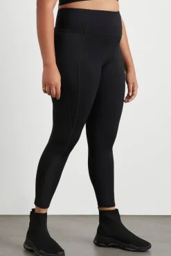 High Rise Mesh Detail 7/8 Legging 612