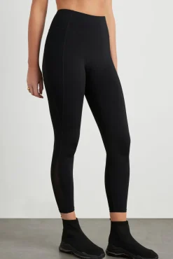 High Rise Mesh Detail 7/8 Legging 612