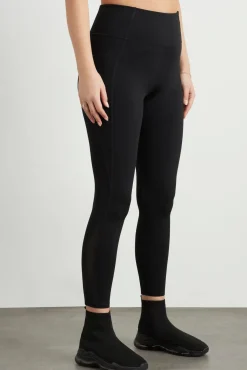 High Rise Mesh Detail 7/8 Legging 612