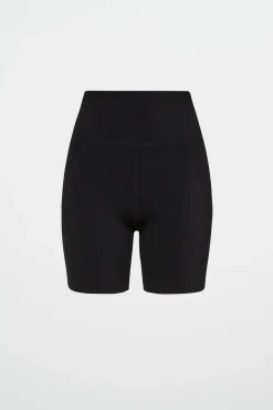 High Rise Mesh Detail Bike Shorts 203