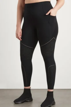 High Rise Perforated 7/8 Legging 227