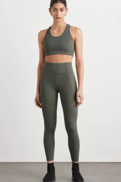 High Rise Perforated 7/8 Legging 227