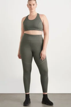 High Rise Perforated 7/8 Legging 227