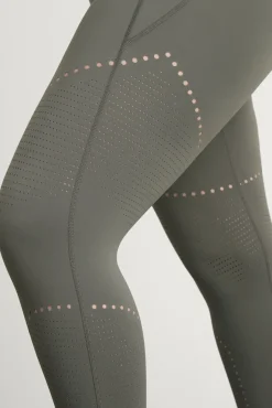High Rise Perforated 7/8 Legging 227