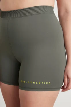 High Rise Pintuck Mid Length Bike Shorts 625