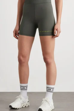 High Rise Pintuck Mid Length Bike Shorts 625