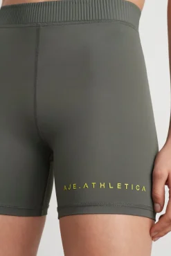 High Rise Pintuck Mid Length Bike Shorts 625