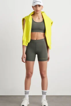 High Rise Pintuck Mid Length Bike Shorts 625