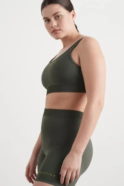 High Rise Pintuck Mid Length Bike Shorts 625