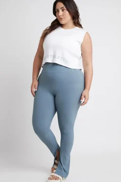 High Waist Split Hem Legging 205