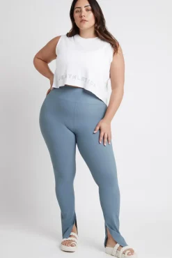 High Waist Split Hem Legging 205