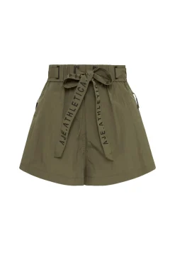 High Waisted Belted Shorts 608