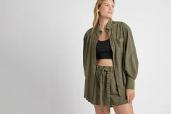 High Waisted Belted Shorts 608