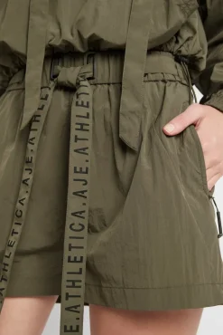 High Waisted Belted Shorts 608