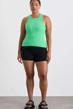 Hydra Racer Knit Ribbed Top