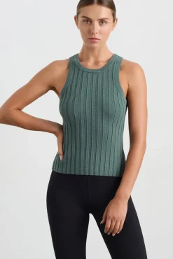 Hydra Racer Knit Ribbed Top