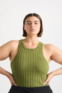 Hydra Racer Knit Ribbed Top