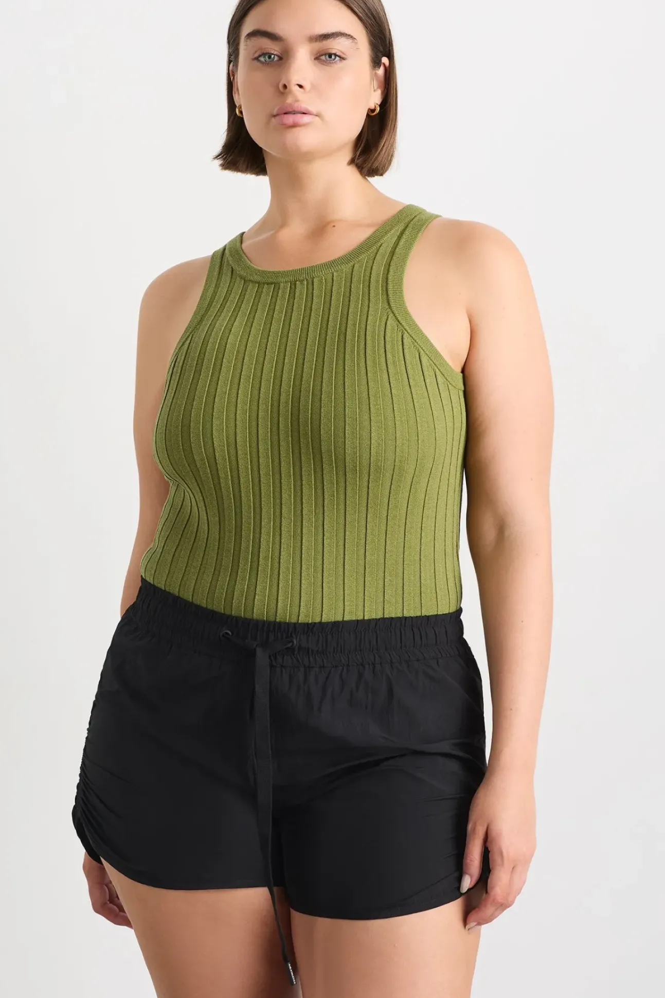 Hydra Racer Knit Ribbed Top