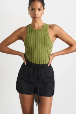 Hydra Racer Knit Ribbed Top