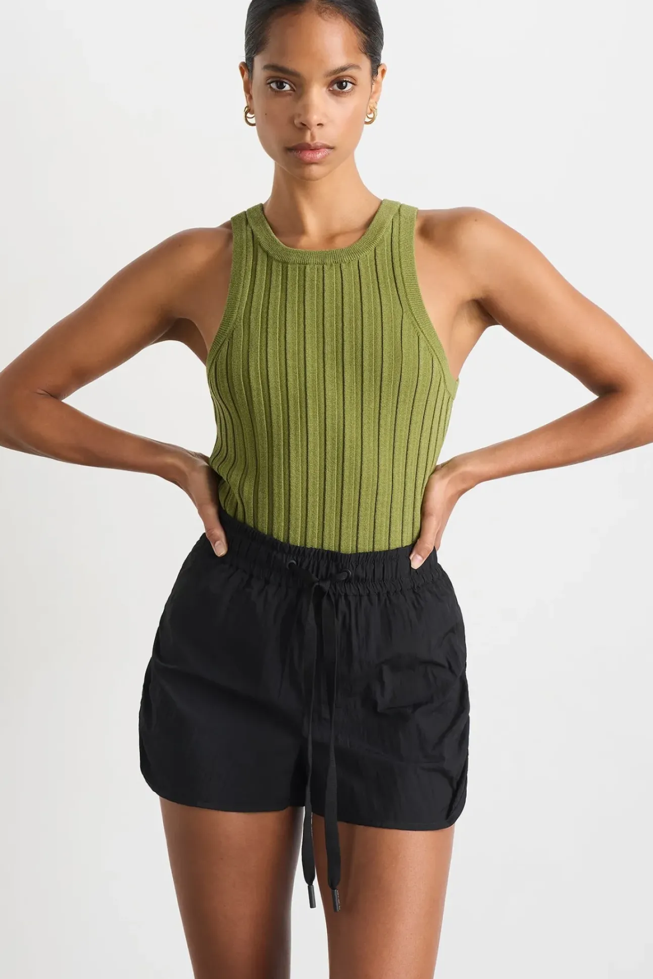 Hydra Racer Knit Ribbed Top