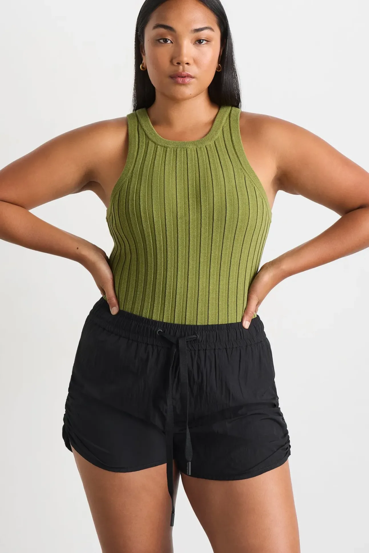 Hydra Racer Knit Ribbed Top