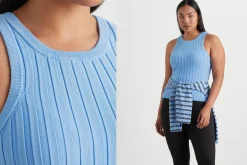 Hydra Racer Knit Ribbed Top