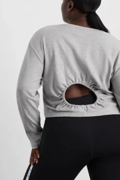 Keyhole Drawstring Long Sleeve Tee 149