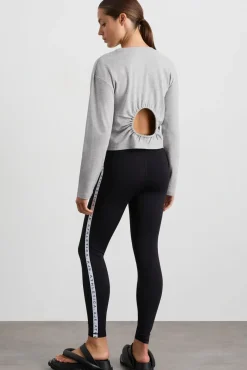 Keyhole Drawstring Long Sleeve Tee 149