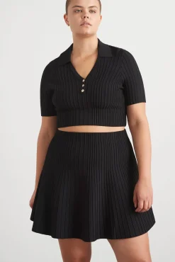 Knitted Polo Top 341