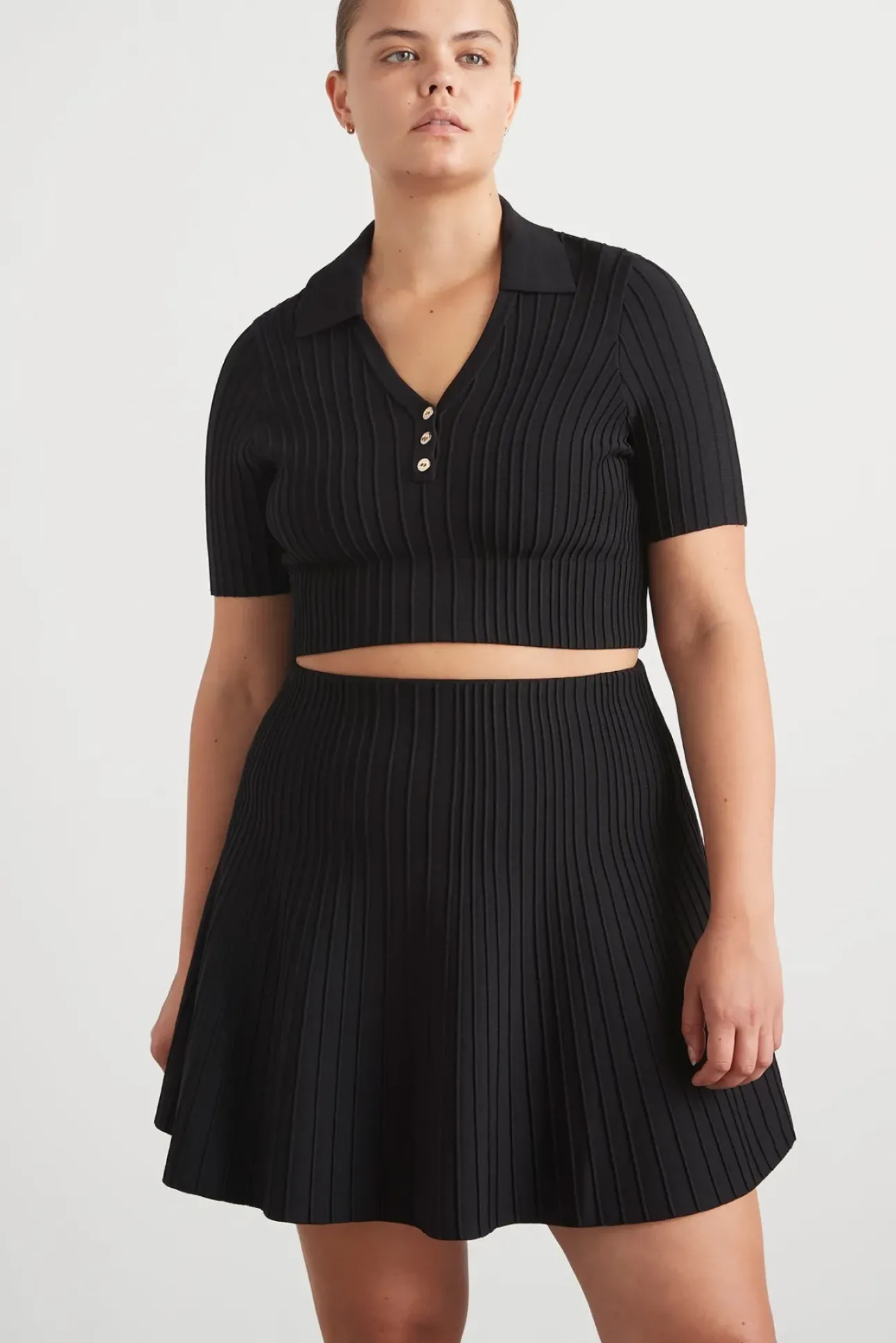 Knitted Polo Top 341