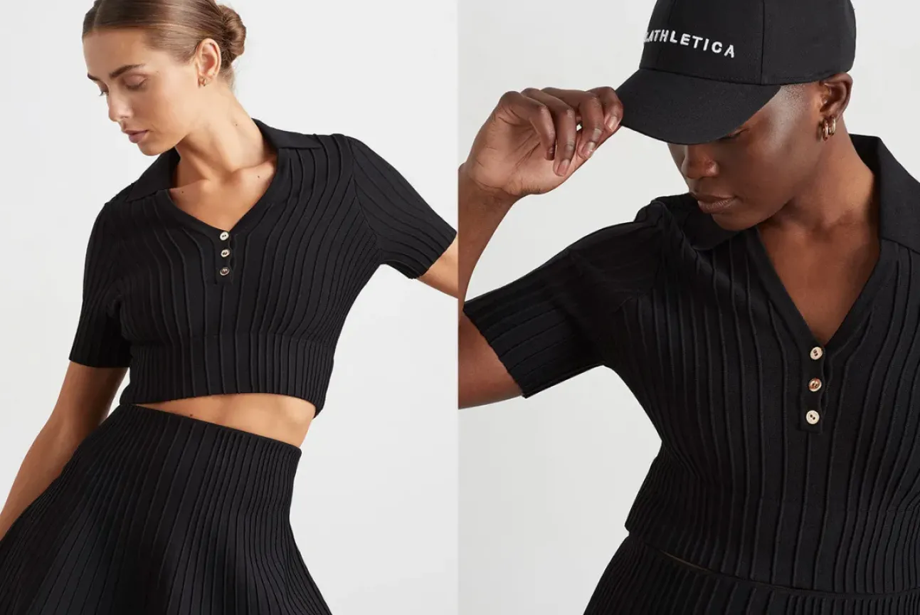 Knitted Polo Top 341