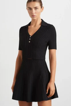 Knitted Polo Top 341