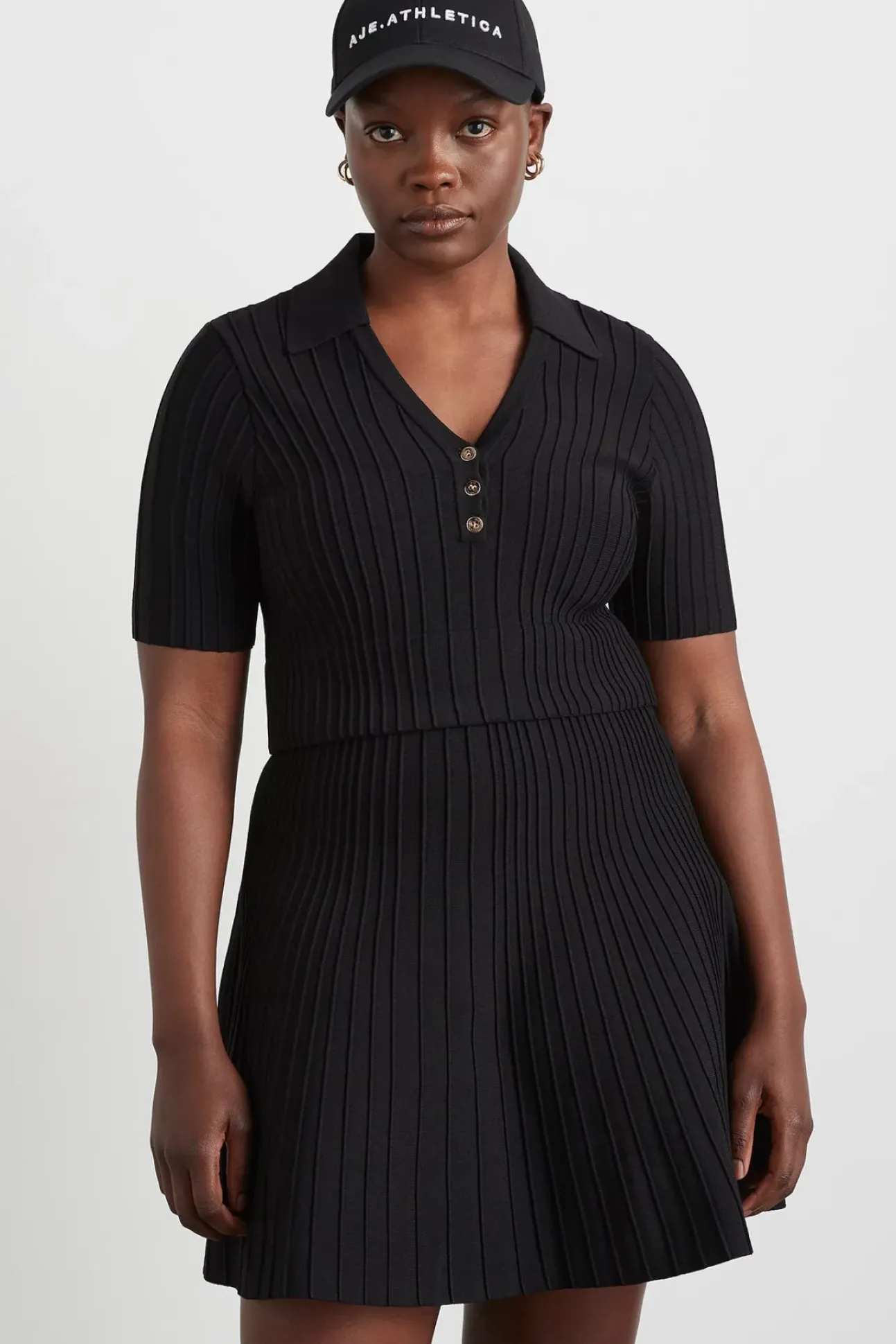 Knitted Polo Top 341