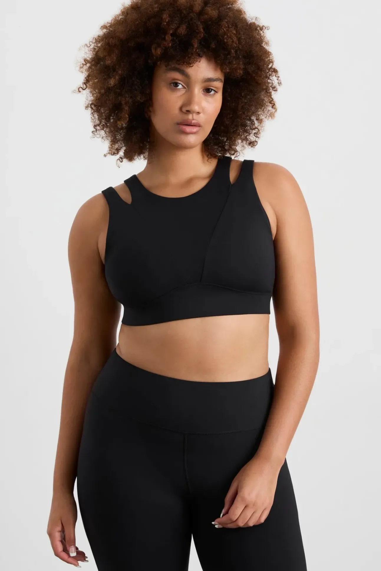 Layered Cut Out Sports Bra 385