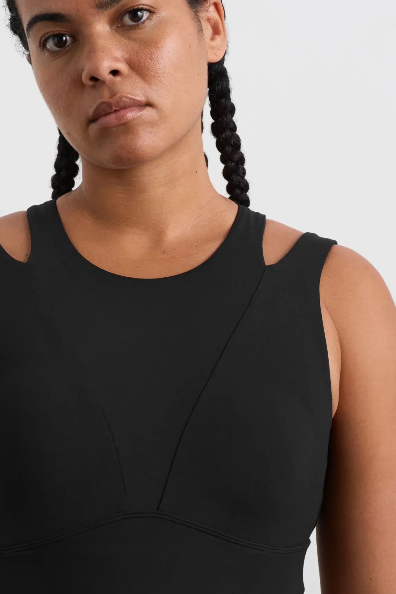 Layered Cut Out Sports Bra 385