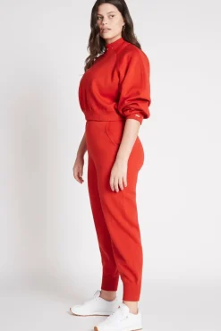 Logo Knit Trackpants 505