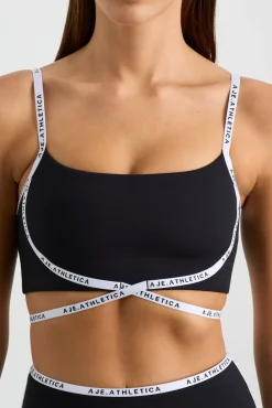 Logo Tape Crossover Bra 393