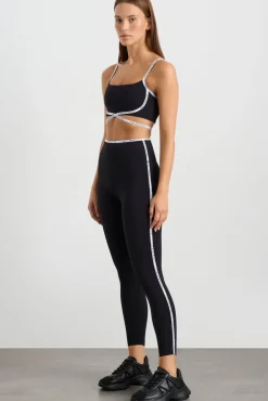 Logo Tape Seam Ankle Length Legging 203